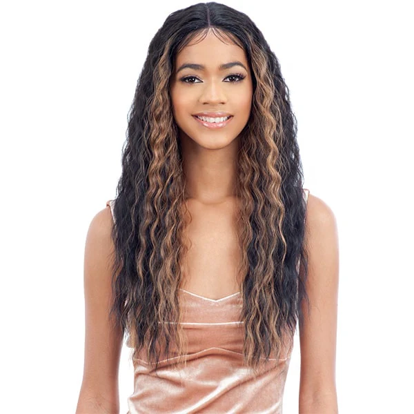 Model Model Synthetic EOP Lace Front Wig - EDGES ON POINT 703 - Image 4