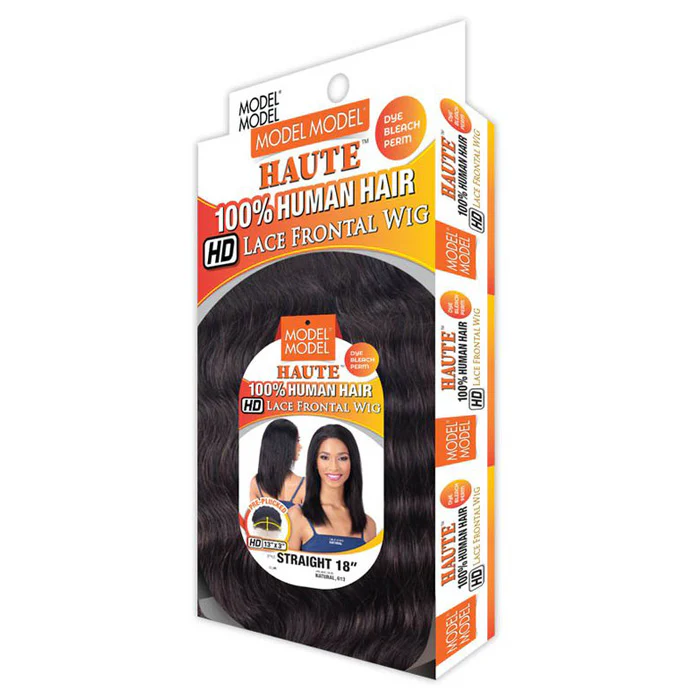 Model Model Haute 100% Human Hair 13X3 HD Lace Front Wig - STRAIGHT 18 - Image 3