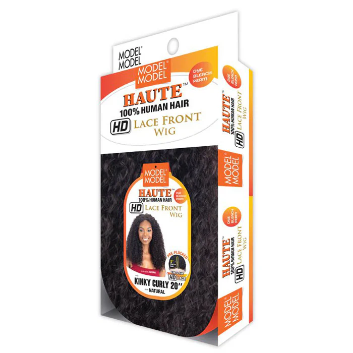 Model Model Haute 100% Human Hair HD Lace Front Wig - KINKY CURLY 20 - Image 3