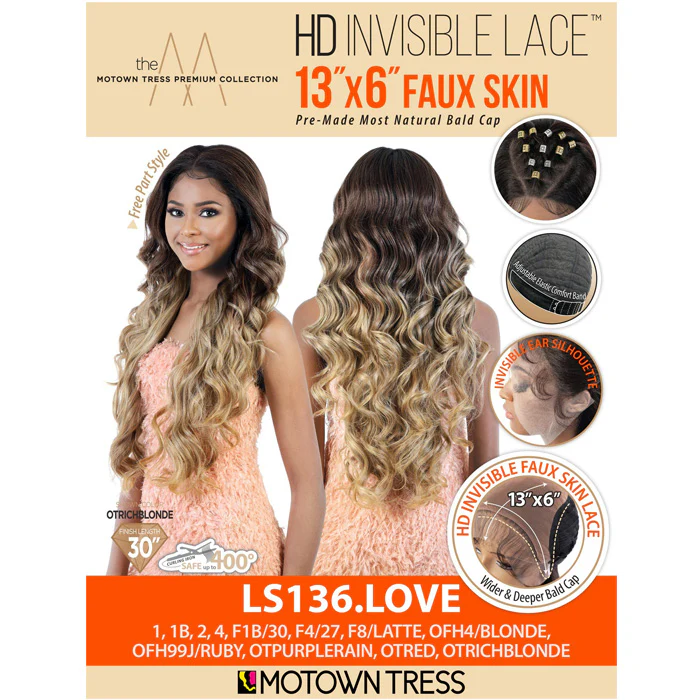 Motown Tress 13X6 HD Faux Skin Lace Front Wig - LS136.LOVE - Image 5