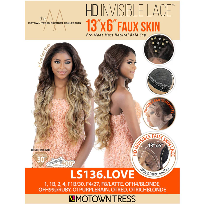 Motown Tress 13X6 HD Faux Skin Lace Front Wig - LS136.LOVE - Image 6