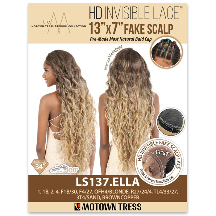 Motown Tress 13X7 HD Invisible Fake Scalp Lace Wig - LS137.ELLA - Image 5
