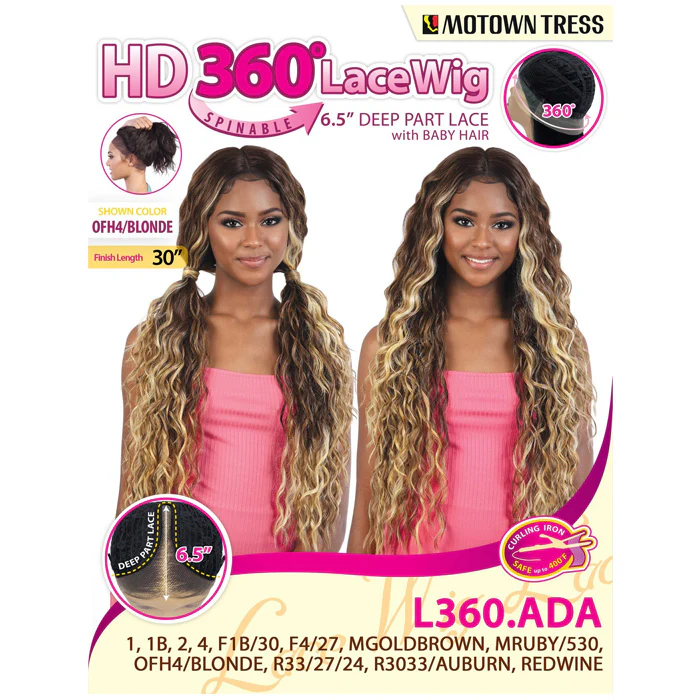 Motown Tress 6.5" Deep Part HD 360 Lace Front Wig - L360.ADA - Image 4