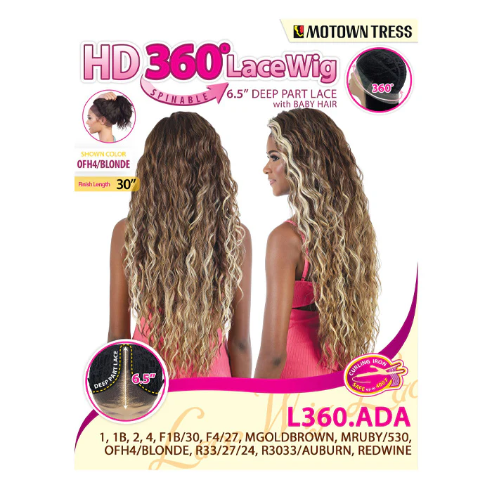 Motown Tress 6.5" Deep Part HD 360 Lace Front Wig - L360.ADA - Image 6