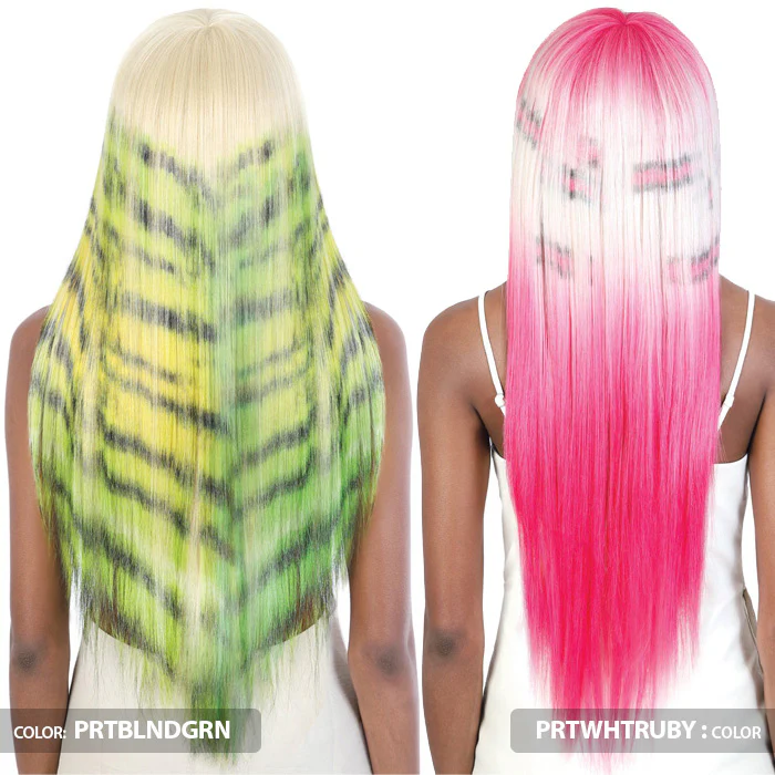 Motown Tress Day Glow Print Wig Full Wig - OL30-CHEETAH 30" - Image 4