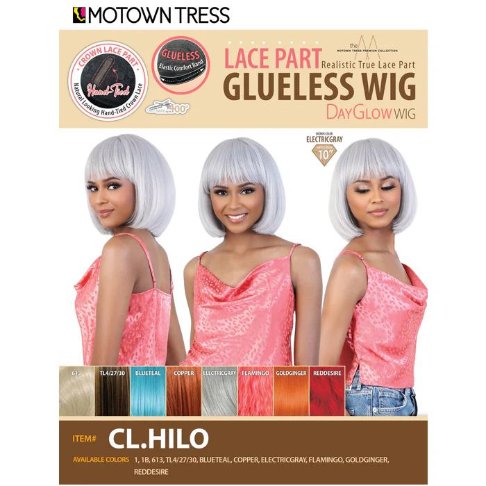 Motown Tress Day Glow Wig Glueless Lace Part Wig - CL.HILO - Image 4