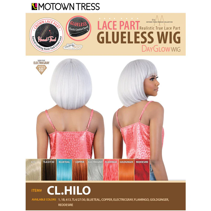 Motown Tress Day Glow Wig Glueless Lace Part Wig - CL.HILO - Image 5