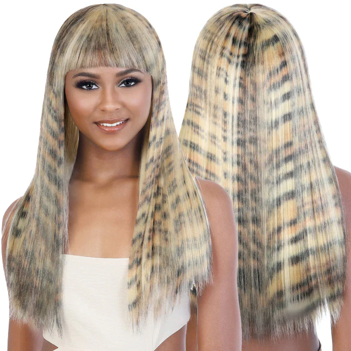 Motown Tress Day Glow Wig Print Full Wig - CHEETAH 24" - Image 4