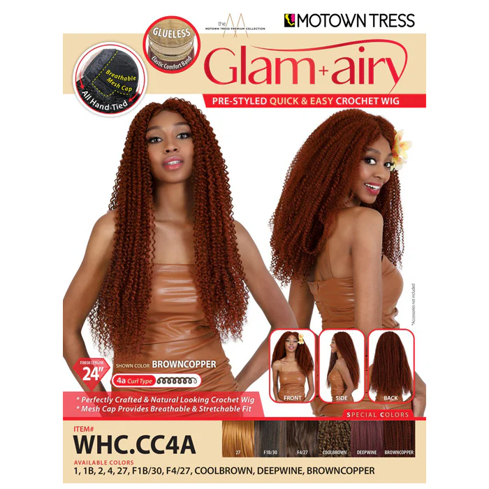 Motown Tress Glam+Airy Glueless Crochet Wig - WHC.CC4A - Image 4