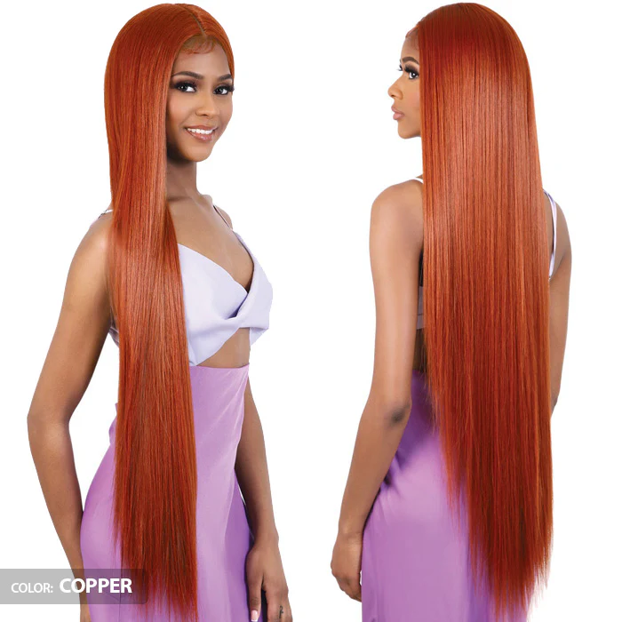 Motown Tress Glam Touch Lace Glueless Human Hair Premium Blend HD Lace Deep Part Wig - HBL.FREE40 - Image 2