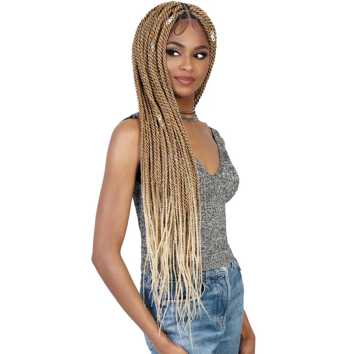 Motown Tress Glueless HD Hand-Braided Full Lace Wig - SUPER LONG SENEGAL TWIST SQUARE TOP - WLBII.SN36 - Image 2