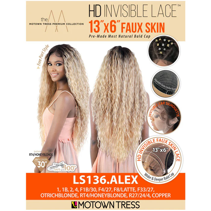 Motown Tress HD 13X6 Faux Skin Lace Front Wig - LS13.ALEX - Image 6