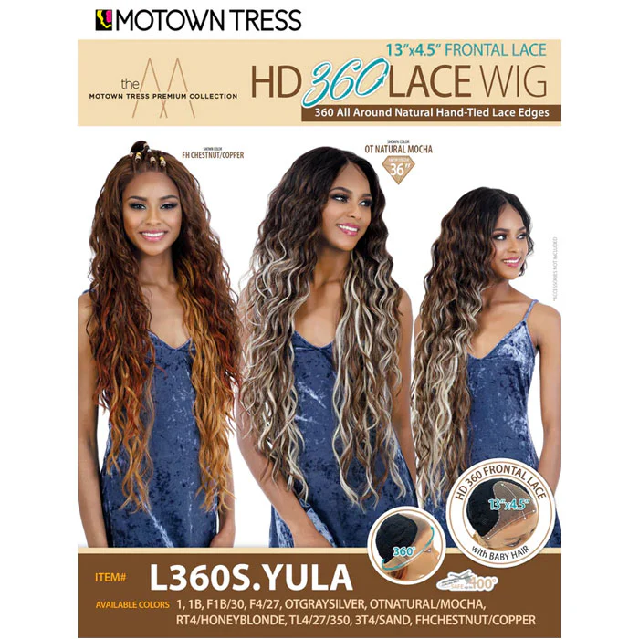Motown Tress HD 360 All Around HD 13x4.5 Lace Front Wig - L360S.YULA - Image 6