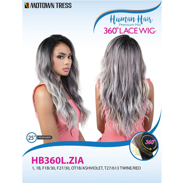 Motown Tress Human Hair Premium Mix 360 Lace Wig - HB360L ZIA - Image 6