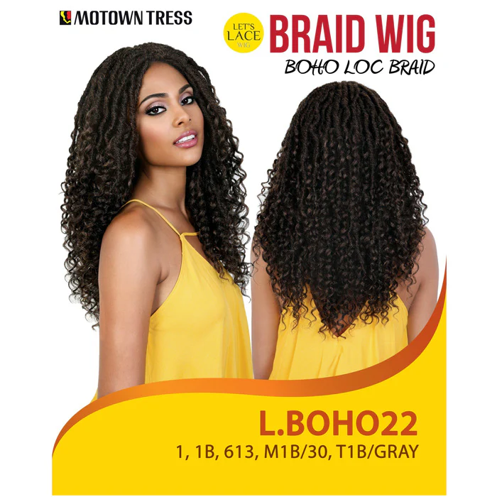 Motown Tress Let's Lace Braid Wig Boho Loc Lace Front Wig - L.BOHO 22 - Image 5
