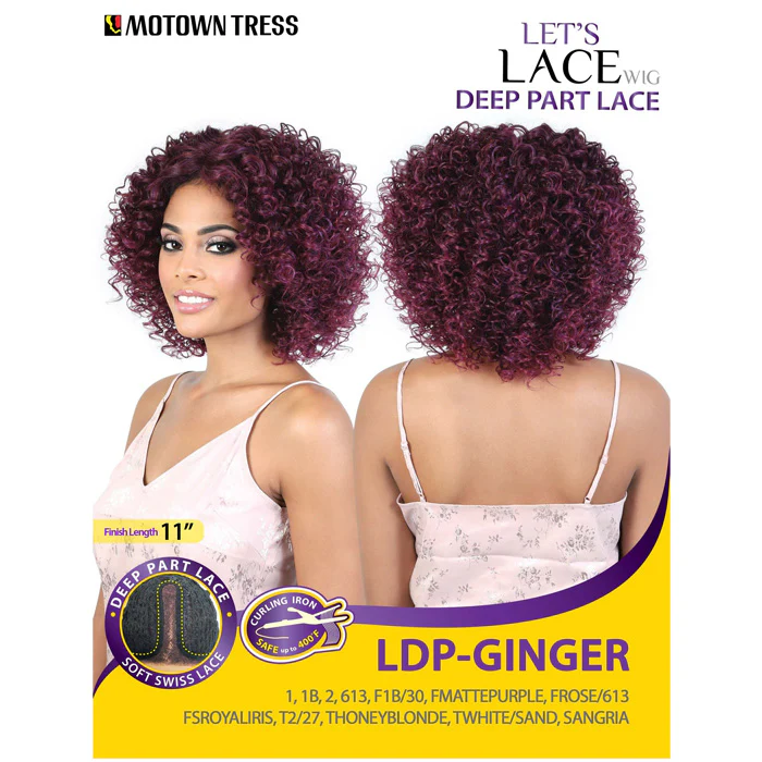 Motown Tress Let's Lace Deep Part Wig - LDP-GINGER - Image 6