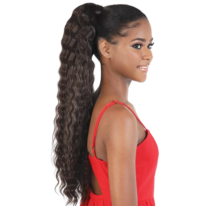 Motown Tress Ponydo Drawstring Curlable Ponytail - PD-KRIMP - Image 2