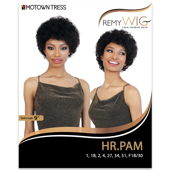 Motown Tress Remy Wig 100% Human Hair Full Wig - HR PAM - Image 4