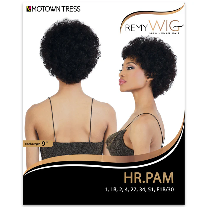 Motown Tress Remy Wig 100% Human Hair Full Wig - HR PAM - Image 5