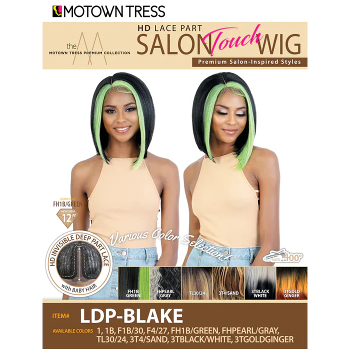 Motown Tress Salon Touch HD Invisible Deep Part Lace Wig - LDP-BLAKE - Image 4