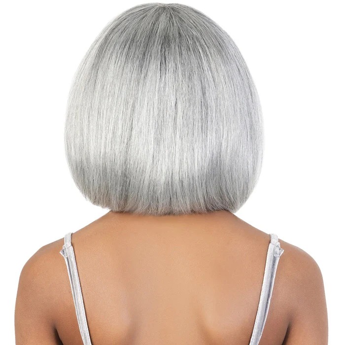 Motown Tress Silver 100% Human Hair Full Wig - SH.SHEIN - Image 4