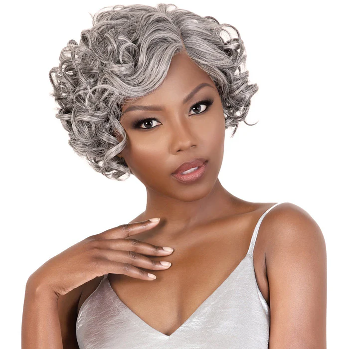 Motown Tress Silver Gray Hair Collection Glueless HD Lace Part Wig - SVLP.WYNT