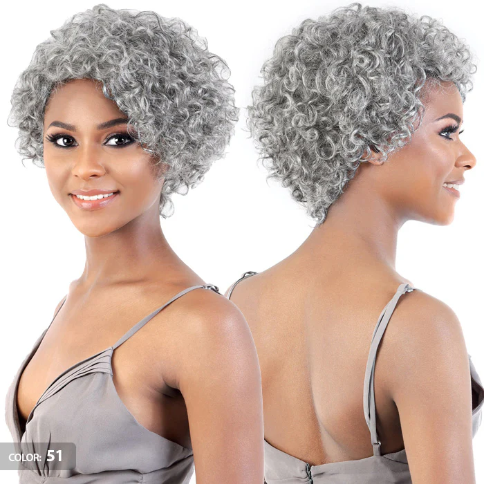 Motown Tress Silver Gray Hair Human Hair Wig SH FIT - Image 4
