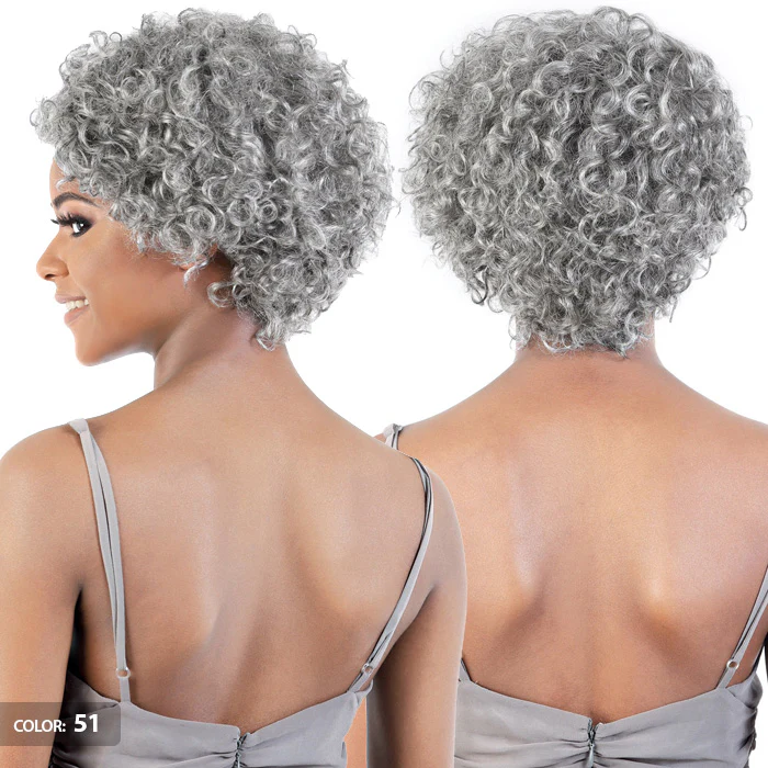 Motown Tress Silver Gray Hair Human Hair Wig SH FIT - Image 5
