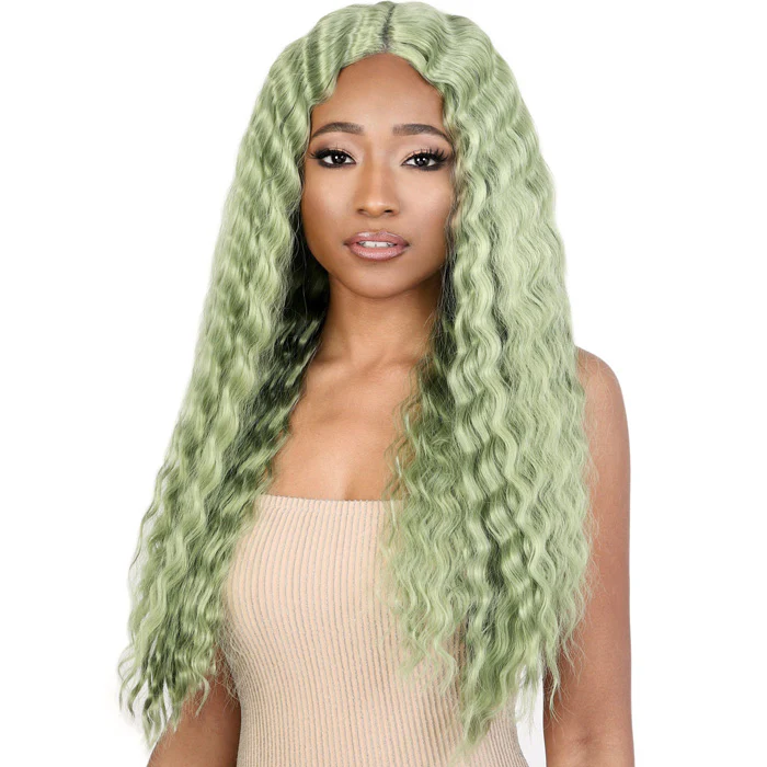 Motown Tress Swiss Lace Deep Part Front Wig - LDP-CRIMP7
