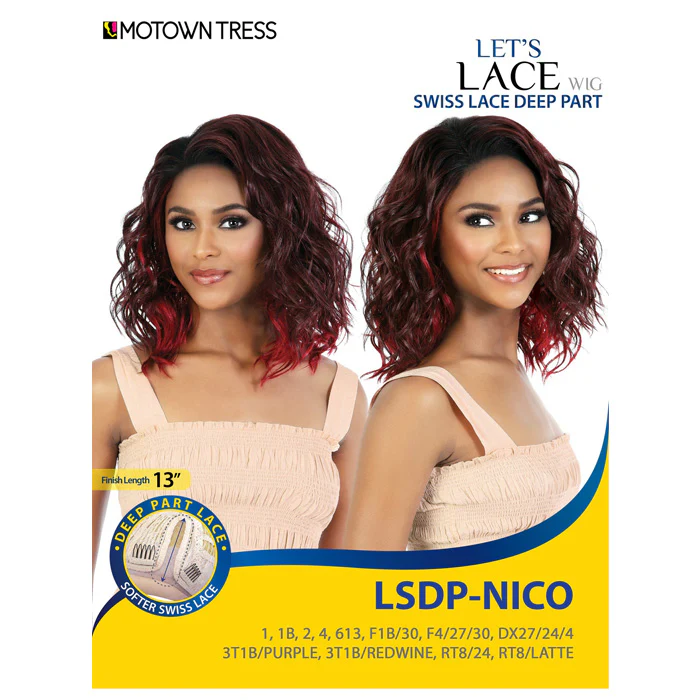 Motown Tress Swiss Lace Deep Part Wig - LSDP-NICO - Image 6
