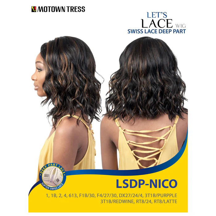Motown Tress Swiss Lace Deep Part Wig - LSDP-NICO - Image 9