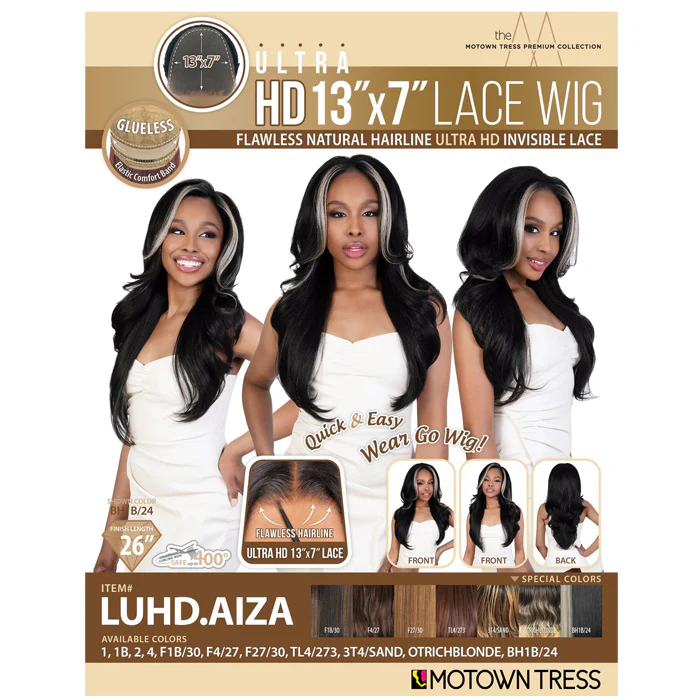 Motown Tress Ultra Glueless HD 13x7 Lace Front Wig - LUHD.AIZA - Image 7