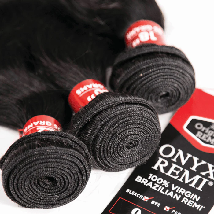 Onyx 7A 100% Brazilian Virgin Remi Human Hair Weave Bundle - 3X BODY WAVE (12-20") - Image 2