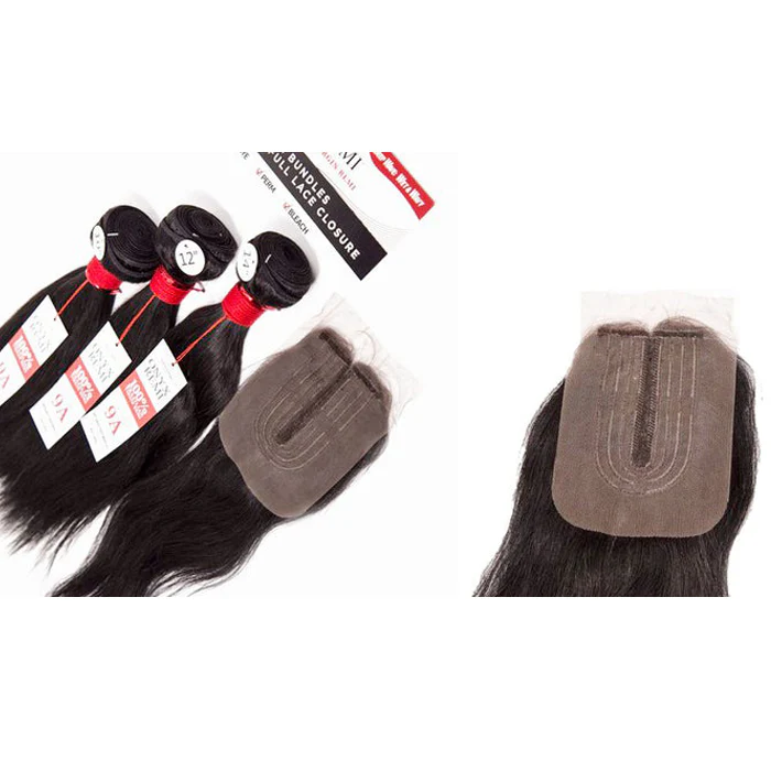 Onyx 9A 100% Brazilian Virgin Remi Human Hair Weave Bundle - 3X DEEP WAVE + 14" FRONT LACE CLOSURE (14-26") - Image 2