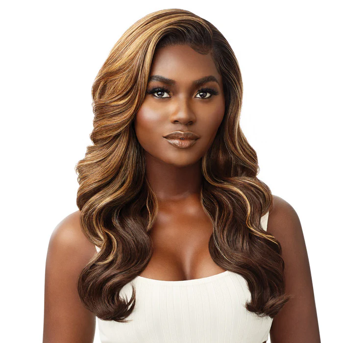 Outre 100% Human Hair Blend Glueless 360 HD 13x6 Hand-Tied Lace Frontal Wig - MAXIMINA