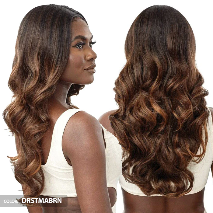Outre 100% Human Hair Blend Glueless 360 HD 13x6 Hand-Tied Lace Frontal Wig - MAXIMINA - Image 3