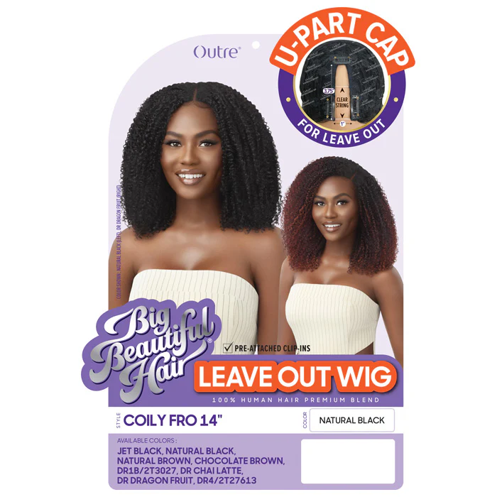 Outre 100% Human Hair Leave Out Wig - COILY FRO 14 - Image 5