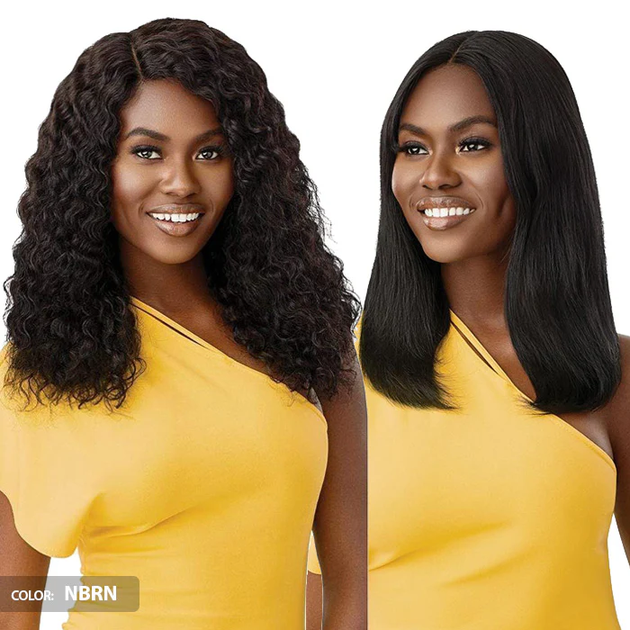 Outre The Daily Wig 100% Unprocessed Human Hair Lace Part Wet & Wavy Wig - DEEP CURL 20 - Image 2