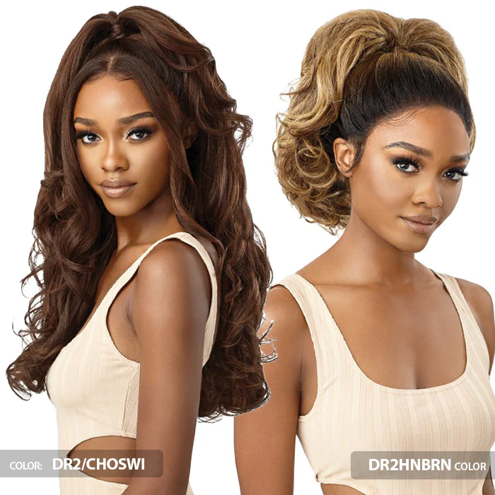 Outre 360 Frontal Lace 100% Human Hair Blend 13X6 HD Lace Front Wig - KALINDA - Image 2