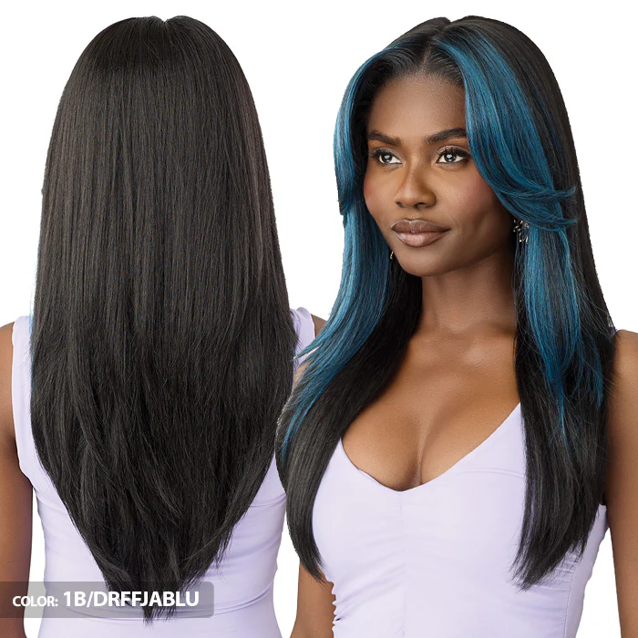 Outre Airtied Glueless Human Hair Blend 13x6 HD Lace Frontal Wig - HHB-SOFT YAKI 24" - 100% Fully Hand-Tied - Image 3