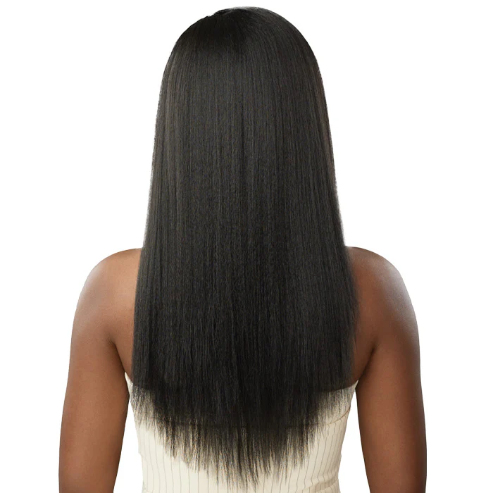 Outre Big Beautiful Hair Human Hair Blend Clip-In 9 Weave - Natural Yaki 18" - Image 4
