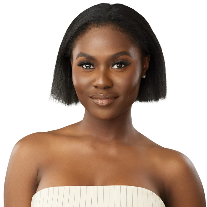 Outre Big Beautiful Hair Human Hair Blend Clip-In 9 Weave - Natural Yaki 18" - Image 5