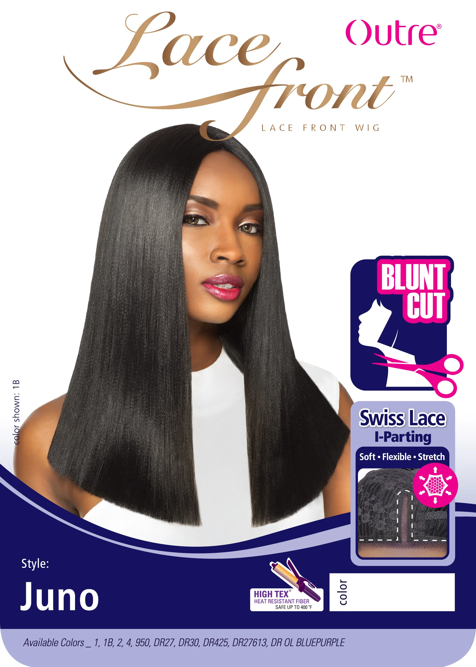 Outre Blunt Cut Swiss Lace I-Parting Lace Front Wig JUNO - Image 2