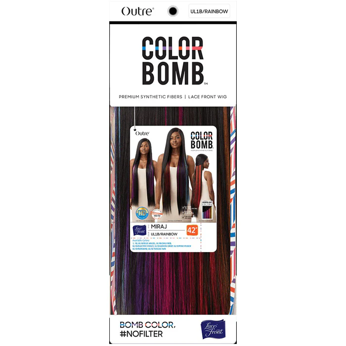 Outre Color Bomb 5" Deep Part HD Lace Front Wig - MIRAJ - Image 7