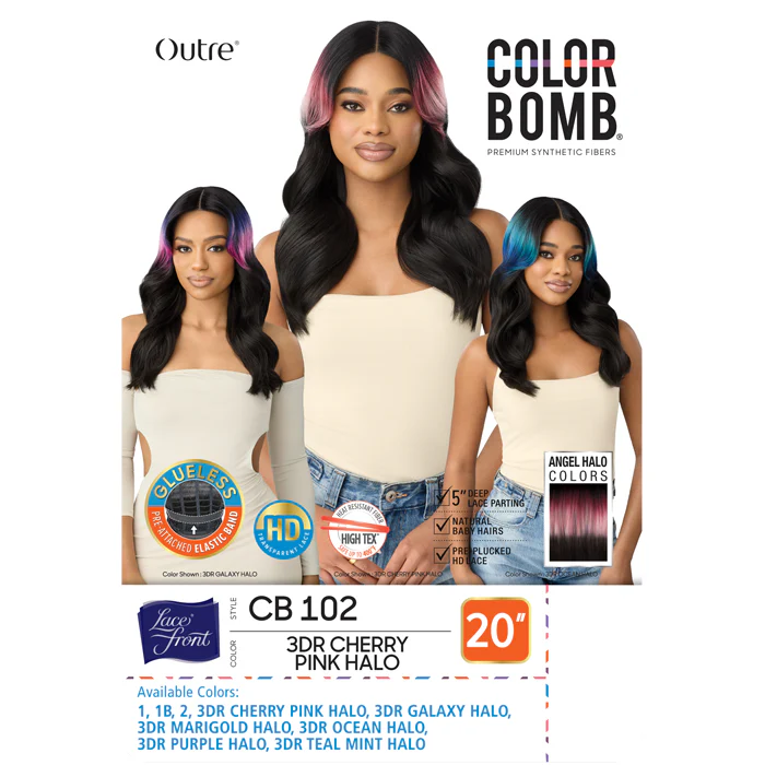 Outre Color Bomb Glueless 5" Deep Parting HD Lace Front Wig - CB 102 - Image 6