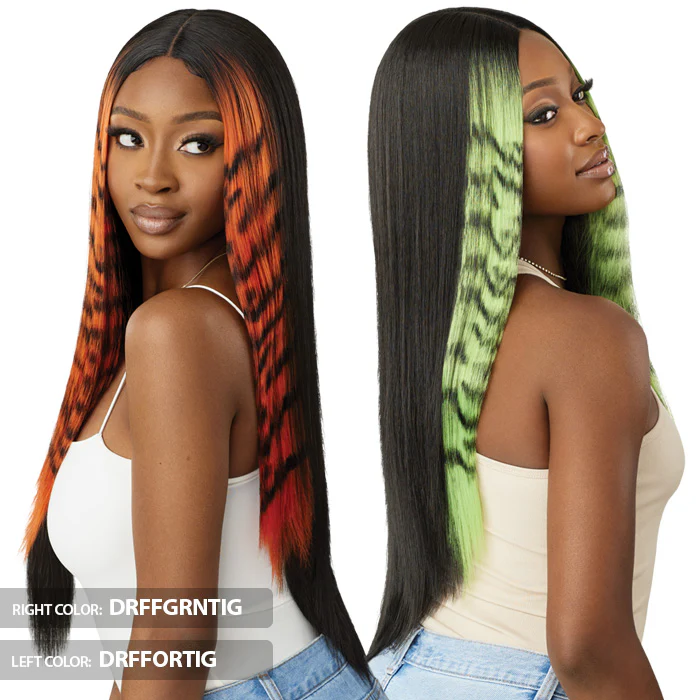 Outre Color Bomb Glueless 5" Part HD Lace Front Wig - TYGRA - Tiger Collection - Image 3