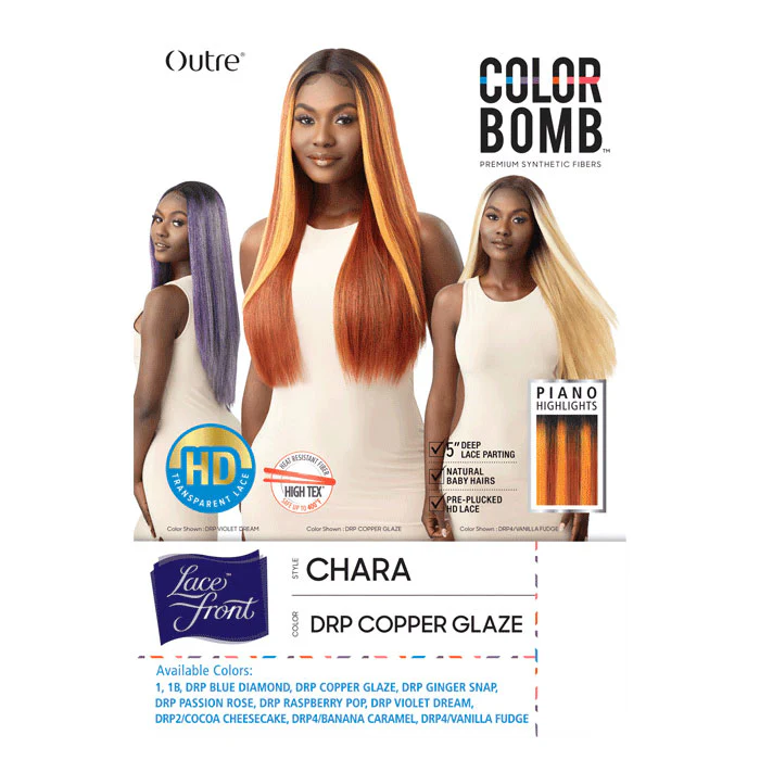 Outre Color Bomb Piano Highlights HD Transparent 5" Deep Part Lace Wig - CHARA - Image 7