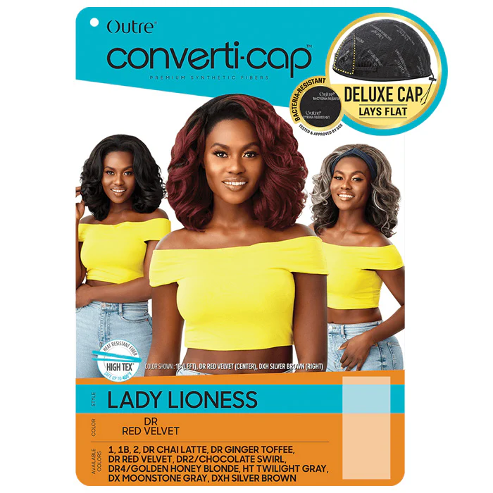 Outre Converti Cap Deluxe Half Wig - LADY LIONESS - Image 5