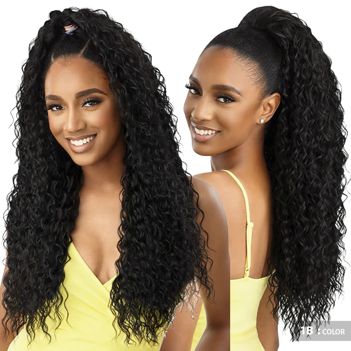 Outre Converti Cap Wet and Wavy Half Wig - KISSED BY MIST - Image 2