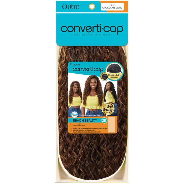 Outre Converti Cap Wet & Wavy Style Half Wig - BEACH BEAUTY - Image 6